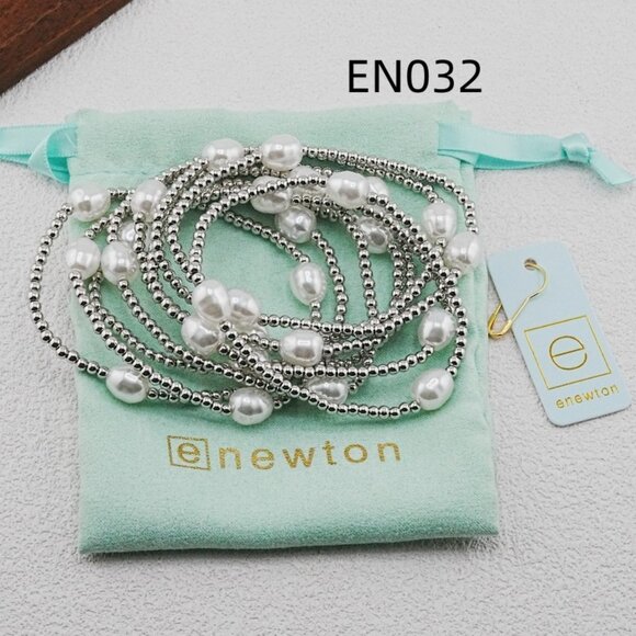 Enewton Platinum Bead & Pearl Nine-Piece Bracelet Set - Picture 1 of 3